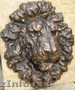 Элементы декора фассадов барельеф голова льва 